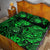 Hawaii Shaka Sign Quilt Bed Set With Polynesian Hibiscus Green Unique LT01 - Polynesian Pride