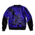 Hawaii Shaka Sign Bomber Jacket With Polynesian Hibiscus Navy Blue Unique LT01 - Polynesian Pride