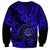 Hawaii Shaka Sign Sweatshirt With Polynesian Hibiscus Navy Blue Unique LT01 - Polynesian Pride
