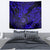 Hawaii Shaka Sign Tapestry With Polynesian Hibiscus Navy Blue Unique LT01 - Polynesian Pride