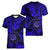 Hawaii Shaka Sign Women V Neck T Shirt With Polynesian Hibiscus Navy Blue Unique LT01 - Polynesian Pride
