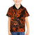 Hawaii Shaka Sign Kid Hawaiian Shirt With Polynesian Hibiscus Orange Unique LT01 Kid Orange - Polynesian Pride
