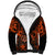Hawaii Shaka Sign Sherpa Hoodie With Polynesian Hibiscus Orange Unique LT01 Unisex Orange - Polynesian Pride