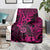 Hawaii Shaka Sign Blanket With Polynesian Hibiscus Pink Unique LT01 - Polynesian Pride