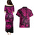 Hawaii Shaka Sign Couples Matching Puletasi Dress and Hawaiian Shirt With Polynesian Hibiscus Pink Unique LT01 - Polynesian Pride