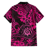 Hawaii Shaka Sign Hawaiian Shirt With Polynesian Hibiscus Pink Unique LT01 - Polynesian Pride