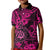 Hawaii Shaka Sign Kid Polo Shirt With Polynesian Hibiscus Pink Unique LT01 Kid Pink - Polynesian Pride