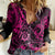 Hawaii Shaka Sign Women Casual Shirt With Polynesian Hibiscus Pink Unique LT01 Female Pink - Polynesian Pride