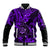 Hawaii Shaka Sign Baseball Jacket Polynesian Pattern Purple Version LT01 Unisex Purple - Polynesian Pride