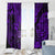 Hawaii Shaka Sign Window Curtain Polynesian Pattern Purple Version LT01 - Polynesian Pride
