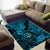 Hawaii Shaka Sign Area Rug Polynesian Pattern Sky Blue Version LT01 - Polynesian Pride