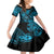 Hawaii Shaka Sign Kid Short Sleeve Dress Polynesian Pattern Sky Blue Version LT01 KID Blue - Polynesian Pride