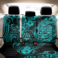 Hawaii Shaka Sign Back Car Seat Cover Polynesian Pattern Turquoise Version