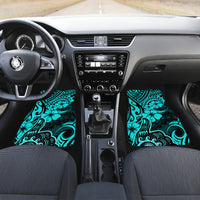 Hawaii Shaka Sign Car Mats Polynesian Pattern Turquoise Version LT01 - Polynesian Pride
