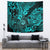 Hawaii Shaka Sign Tapestry Polynesian Pattern Turquoise Version LT01 - Polynesian Pride