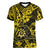 Hawaii Shaka Sign Women V Neck T Shirt Polynesian Pattern Yellow Version LT01 Female Yellow - Polynesian Pride