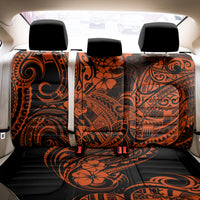 Hawaii Shark Back Car Seat Cover Polynesian Pattern Orange Version LT01 - Polynesian Pride