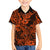 Hawaii Shark Kid Hawaiian Shirt Polynesian Pattern Orange Version LT01 Kid Orange - Polynesian Pride