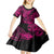Hawaii Shark Kid Short Sleeve Dress Polynesian Pattern Pink Version LT01 - Polynesian Pride