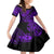 Hawaii Shark Kid Short Sleeve Dress Polynesian Pattern Purple Version LT01 KID Purple - Polynesian Pride