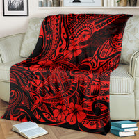 Hawaii Shark Blanket Polynesian Pattern Red Version LT01 - Polynesian Pride