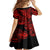 Hawaii Shark Kid Short Sleeve Dress Polynesian Pattern Red Version LT01 - Polynesian Pride