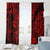 Hawaii Shark Window Curtain Polynesian Pattern Red Version LT01 - Polynesian Pride