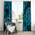 Hawaii Shark Window Curtain Polynesian Pattern Sky Blue Version LT01 - Polynesian Pride