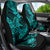 Hawaii Shark Car Seat Cover Polynesian Pattern Turquoise Version LT01 - Polynesian Pride