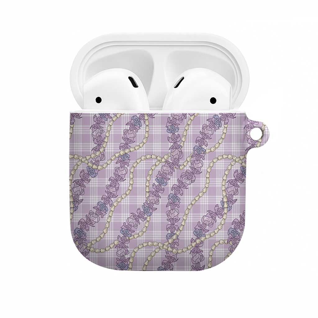 Pua Kalaunu Lei AirPods Case Palaka Pattern