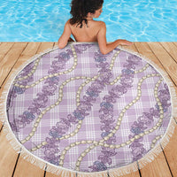 Pua Kalaunu Lei Beach Blanket Palaka Pattern