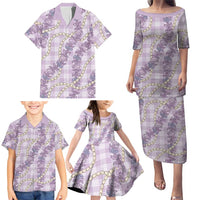 Pua Kalaunu Lei Family Matching Puletasi and Hawaiian Shirt Palaka Pattern LT01 - Polynesian Pride