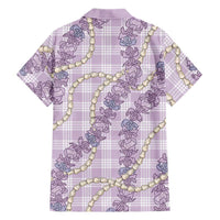 Pua Kalaunu Lei Family Matching Short Sleeve Bodycon Dress and Hawaiian Shirt Palaka Pattern