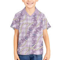 Pua Kalaunu Lei Family Matching Short Sleeve Bodycon Dress and Hawaiian Shirt Palaka Pattern