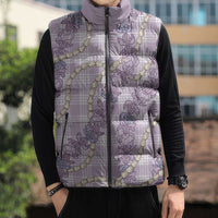 Pua Kalaunu Lei Sleeveless Puffer Jacket Palaka Pattern LT01 - Polynesian Pride
