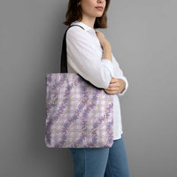 Pua Kalaunu Lei Tote Bag Palaka Pattern