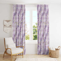 Pua Kalaunu Lei Window Curtain Palaka Pattern LT01 - Polynesian Pride