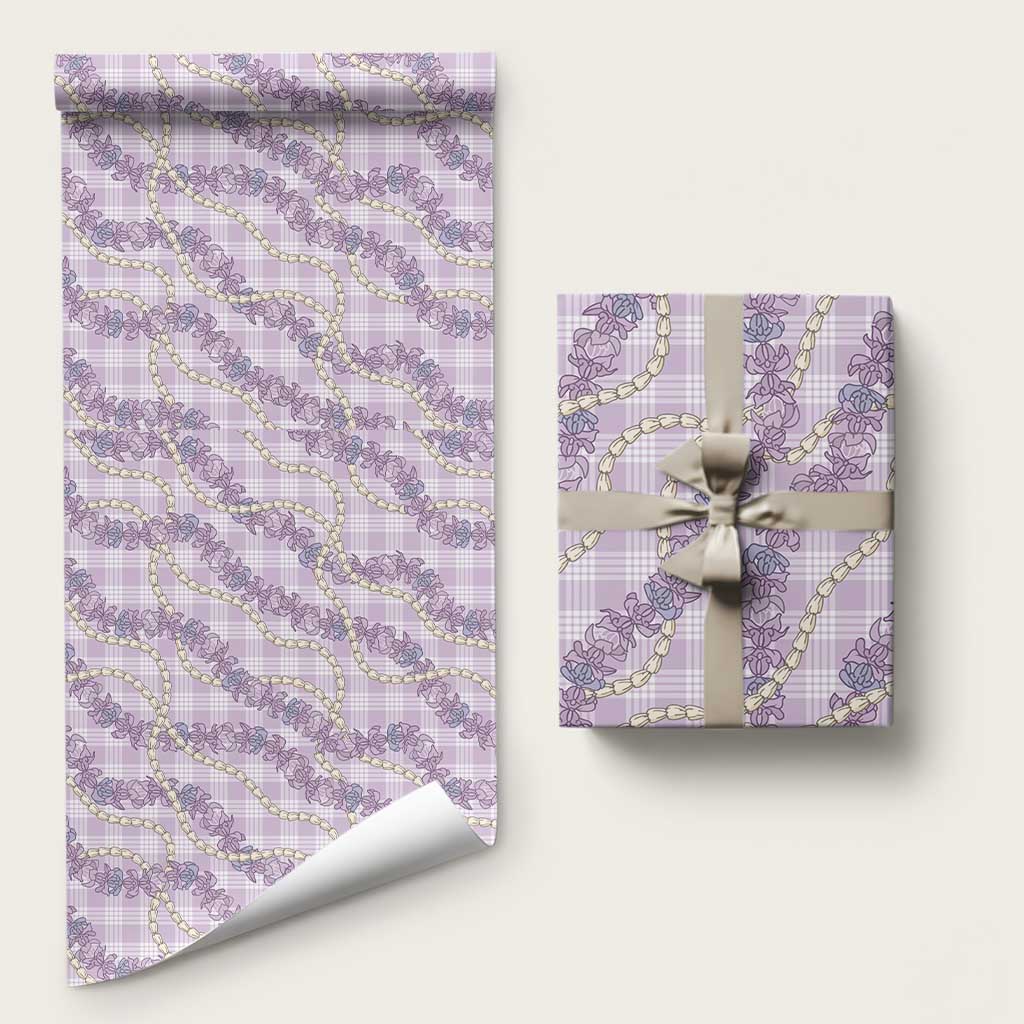 Pua Kalaunu Lei Wrapping Paper Palaka Pattern