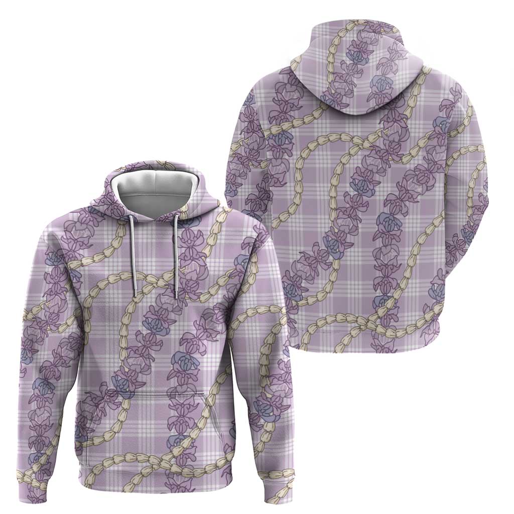 Pua Kalaunu Lei Zip Hoodie Palaka Pattern LT01 - Polynesian Pride