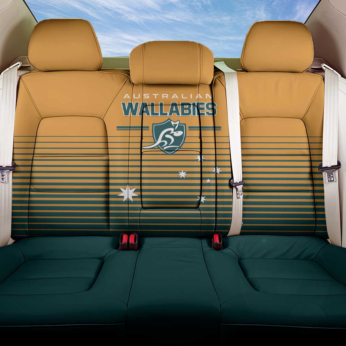 Rugby Australia Back Car Seat Cover Junior Wallabies Go Champions