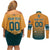 Custom Rugby Australia Couples Matching Off Shoulder Short Dress and Long Sleeve Button Shirt Junior Wallabies Go Champions