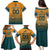 Custom Rugby Australia Family Matching Puletasi and Hawaiian Shirt Junior Wallabies Go Champions