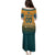 Custom Rugby Australia Family Matching Puletasi and Hawaiian Shirt Junior Wallabies Go Champions