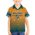 Custom Rugby Australia Family Matching Summer Maxi Dress and Hawaiian Shirt Junior Wallabies Go Champions