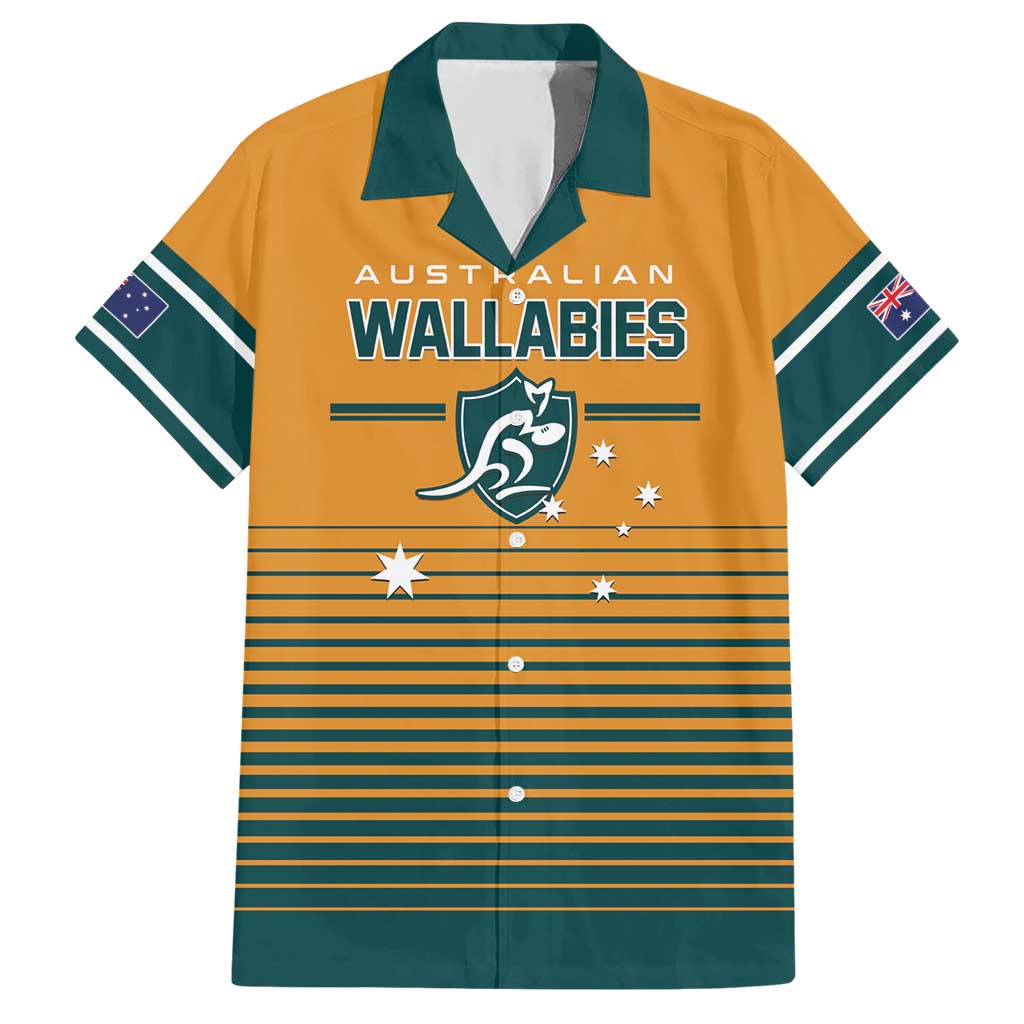 Custom Rugby Australia Hawaiian Shirt Junior Wallabies Go Champions