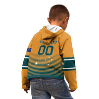 Custom Rugby Australia Kid Hoodie Junior Wallabies Go Champions