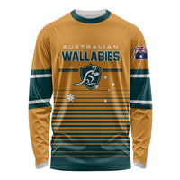 Custom Rugby Australia Long Sleeve Shirt Junior Wallabies Go Champions