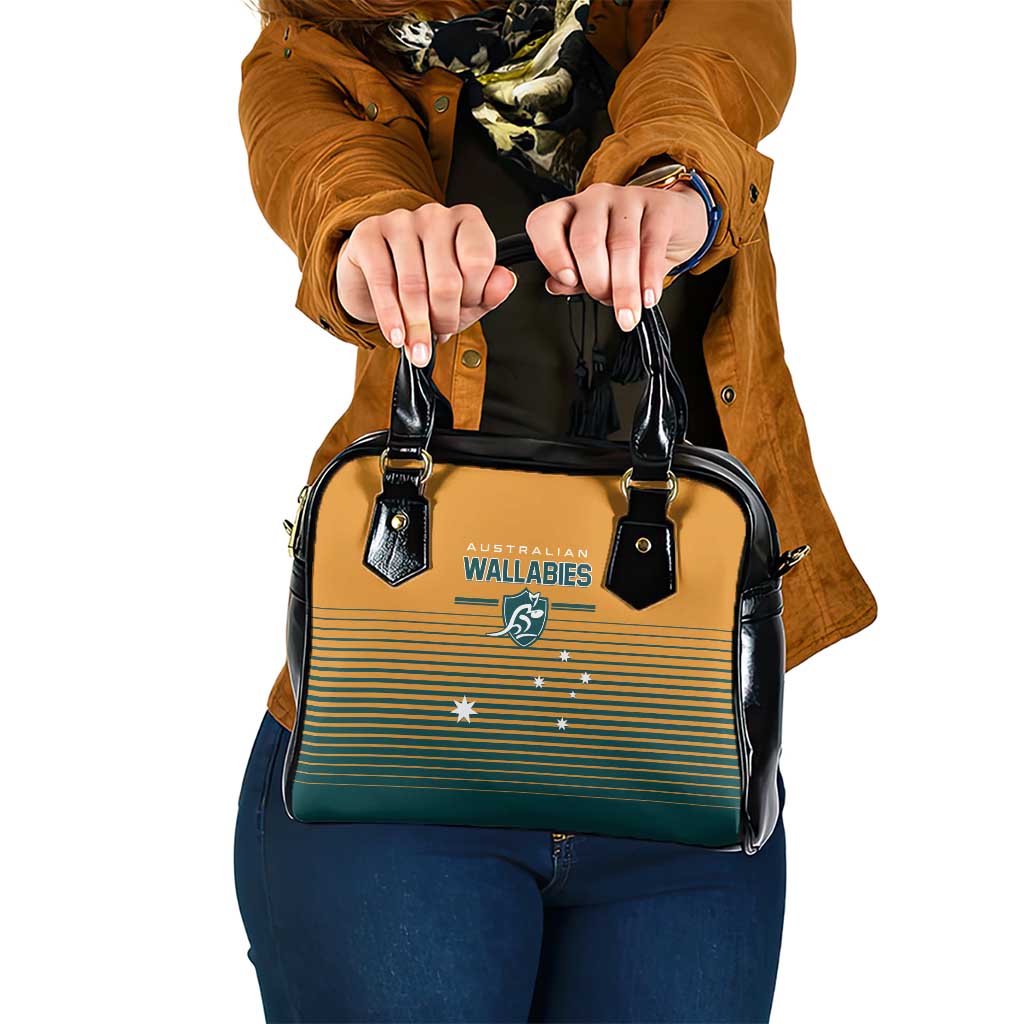 Rugby Australia Shoulder Handbag Junior Wallabies Go Champions LT01 One Size Yellow - Polynesian Pride