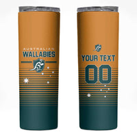 Custom Rugby Australia Skinny Tumbler Junior Wallabies Go Champions