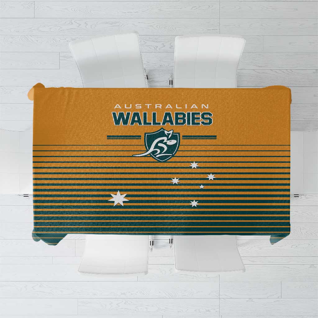 Rugby Australia Tablecloth Junior Wallabies Go Champions LT01 Yellow - Polynesian Pride